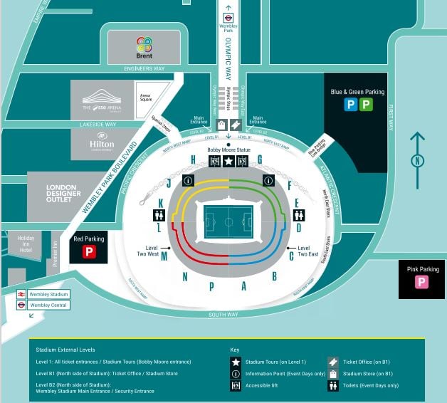 Wembley Stadium Directions