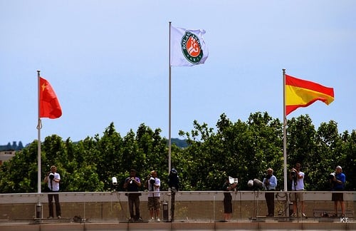 Roland Garros flags